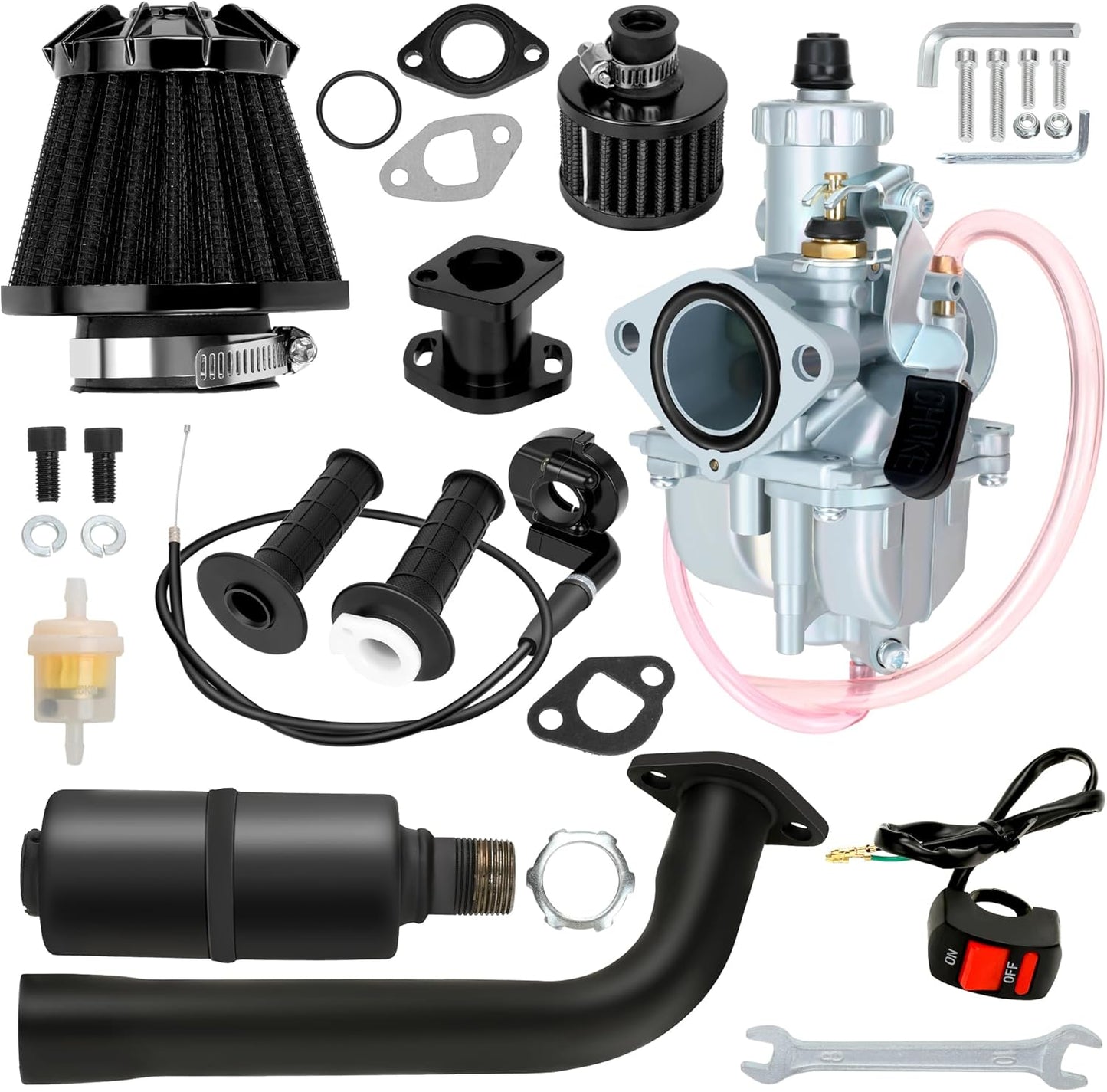 YOXUFA VM22 Carburetor Stage 2 Kit for Mini Bikes and Go Karts