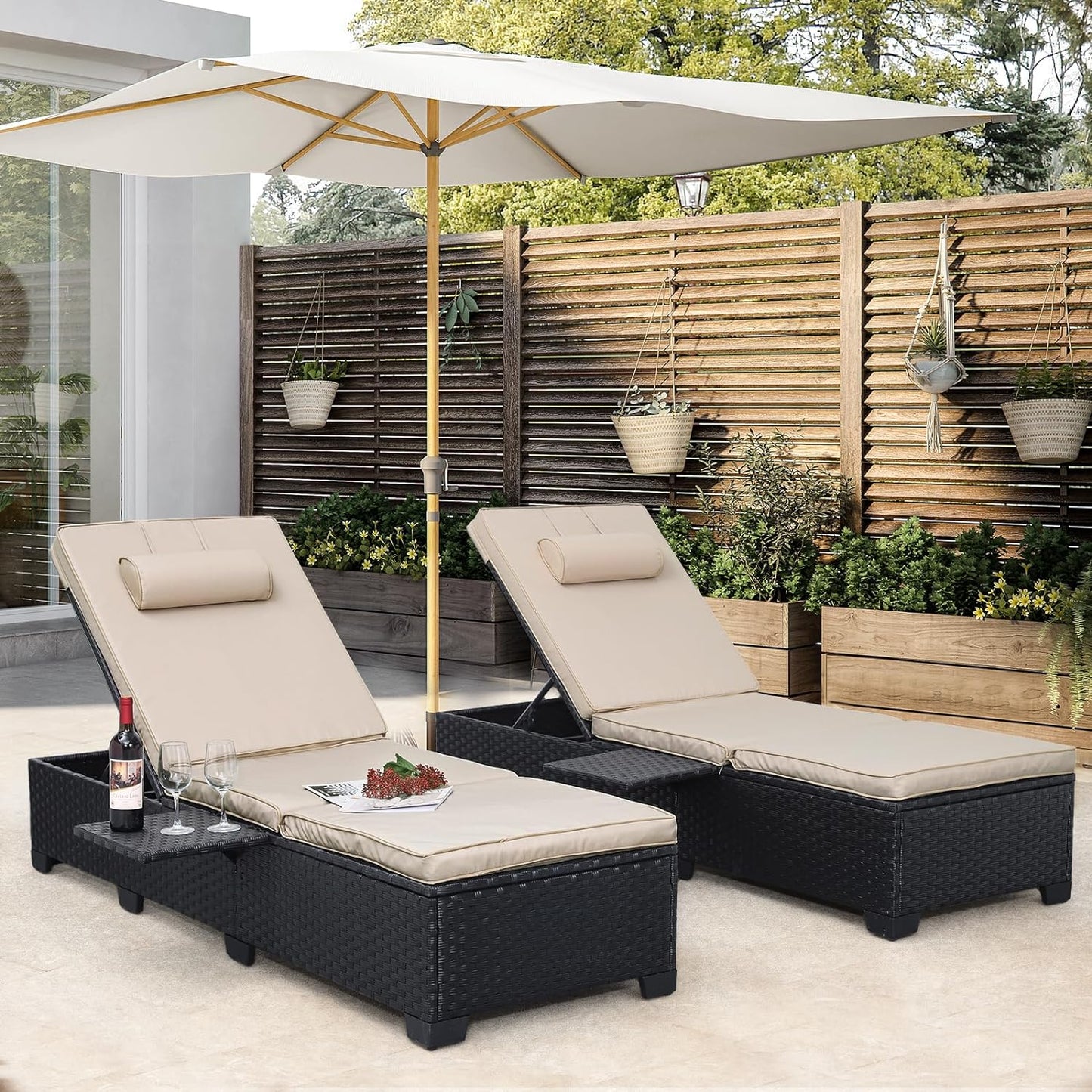 WAROOM Outdoor Chaise Lounge Chairs for Relaxation and Comfort