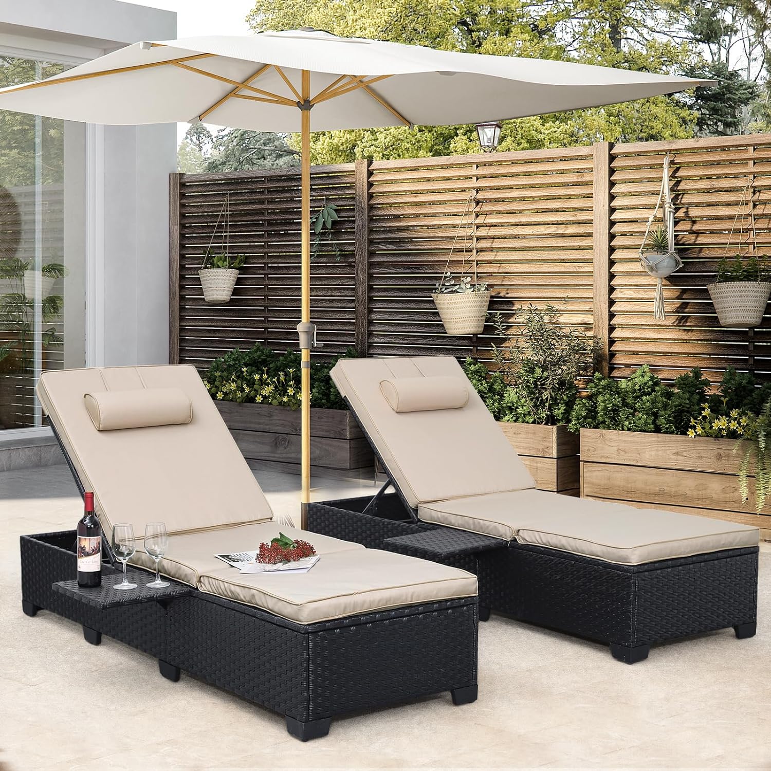 WAROOM Outdoor Chaise Lounge Chairs for Relaxation and Comfort