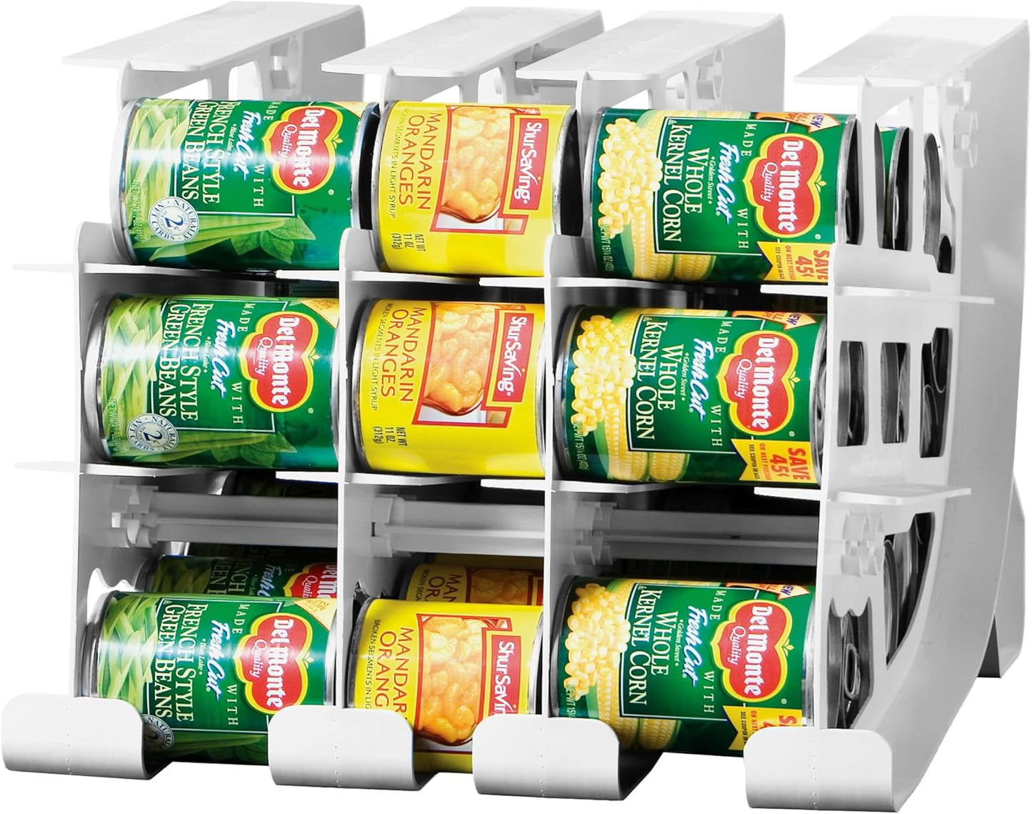 FIFO Pantry Storage Organizer Dispenser Rack for Canned Goods