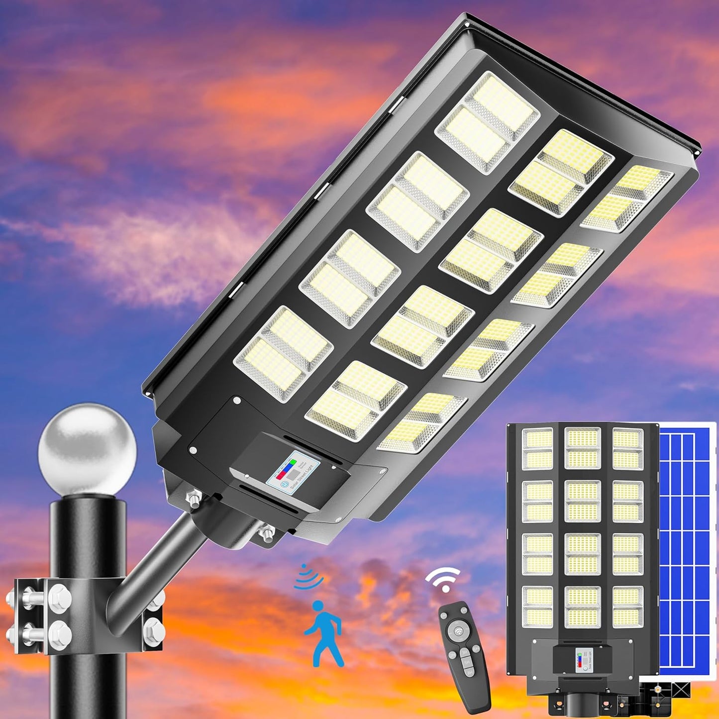 Super Bright 8000W Solar Street Light for Outdoor Parking Lots