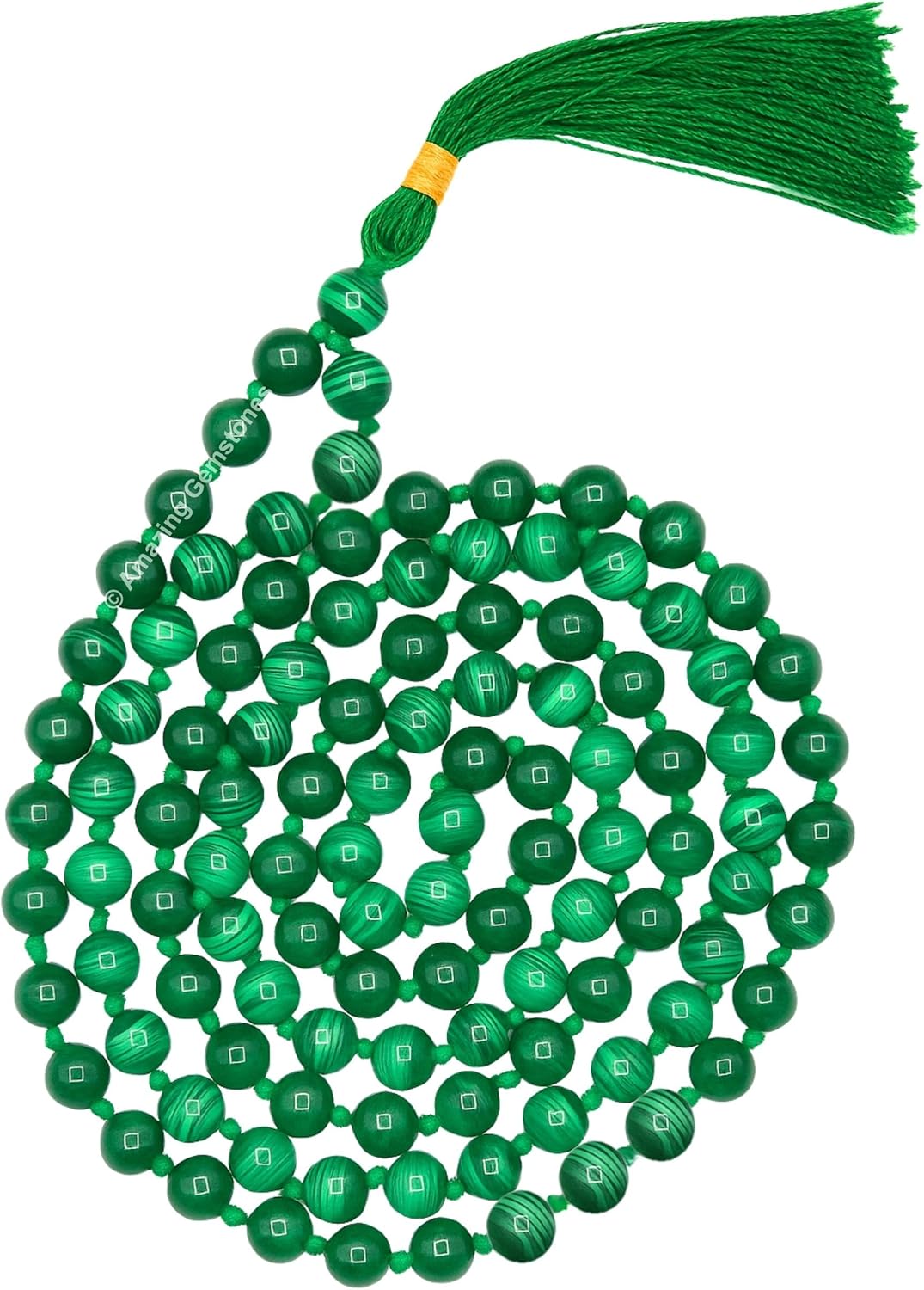 Authentic Gemstone Crystal Mala Beads for Meditation and Mindfulness