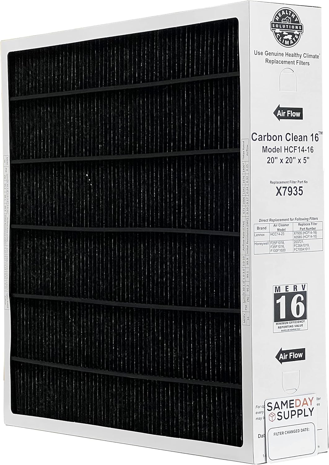 Lennox X7935 MERV 16 Filter Bundle with Reminder Magnet