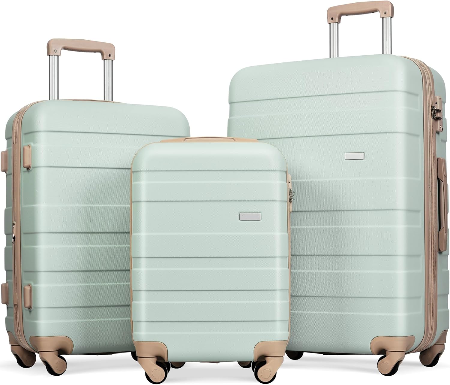 Merax 3 Piece ABS Hardshell Luggage Set for Effortless Travel
