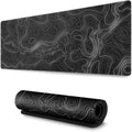 AQQA XXXL Gaming Mouse Pad - Non-Slip Base, Topographic Design