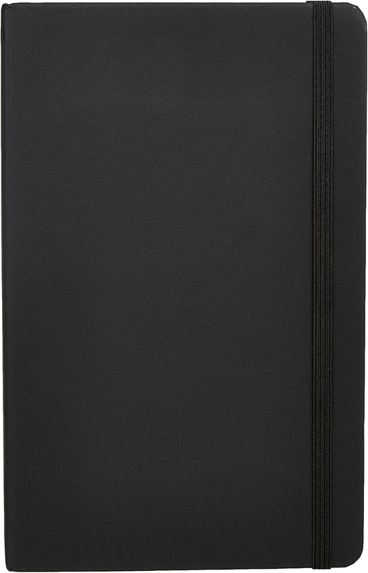 Basics Grid Notebook, 240 Pages, Black, 5x8.25