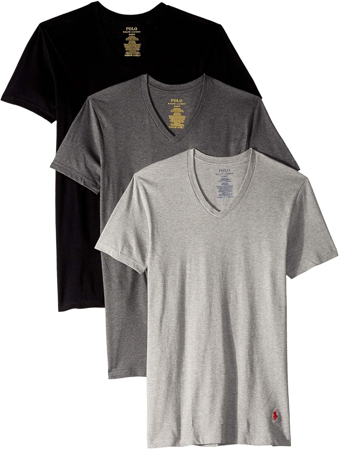 Classic Fit Cotton V-Neck Undershirt 3-Pack for Men