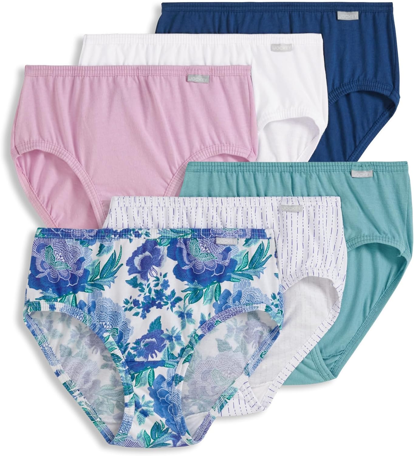 Jockey Women's Elance Bikini 6 Pack - Soft Cotton Comfort