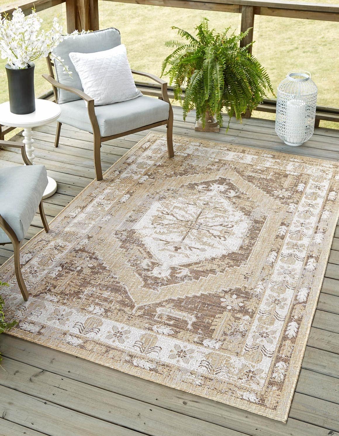 Unique Loom Outdoor Traditional Area Rug - Valeria 10ft x 14ft 1