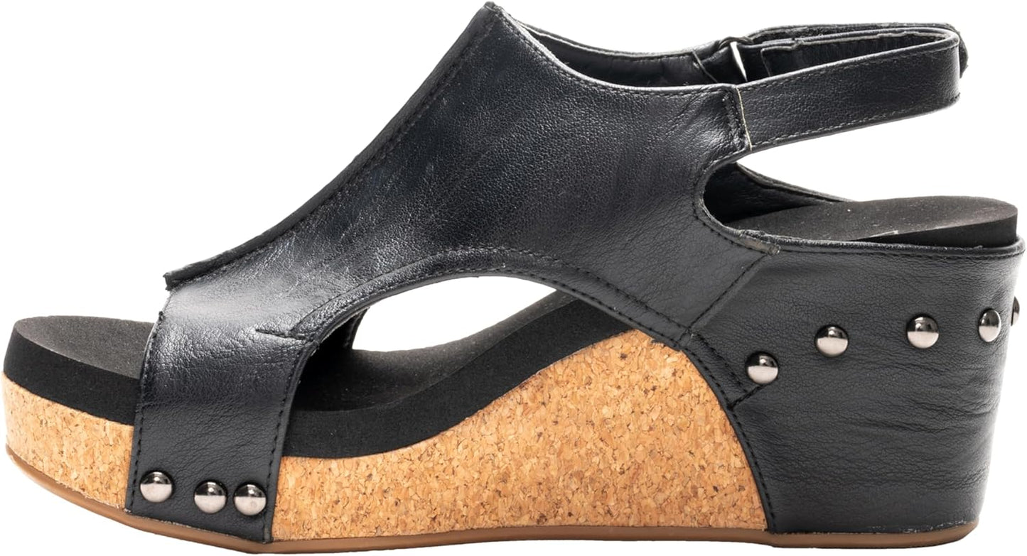 Corkys Footwear Womens Carley Wedges for All Day Comfort