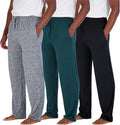 Men's Pajama Pants 3 Pack - Soft Stretch Lounge Bottoms for Sleep