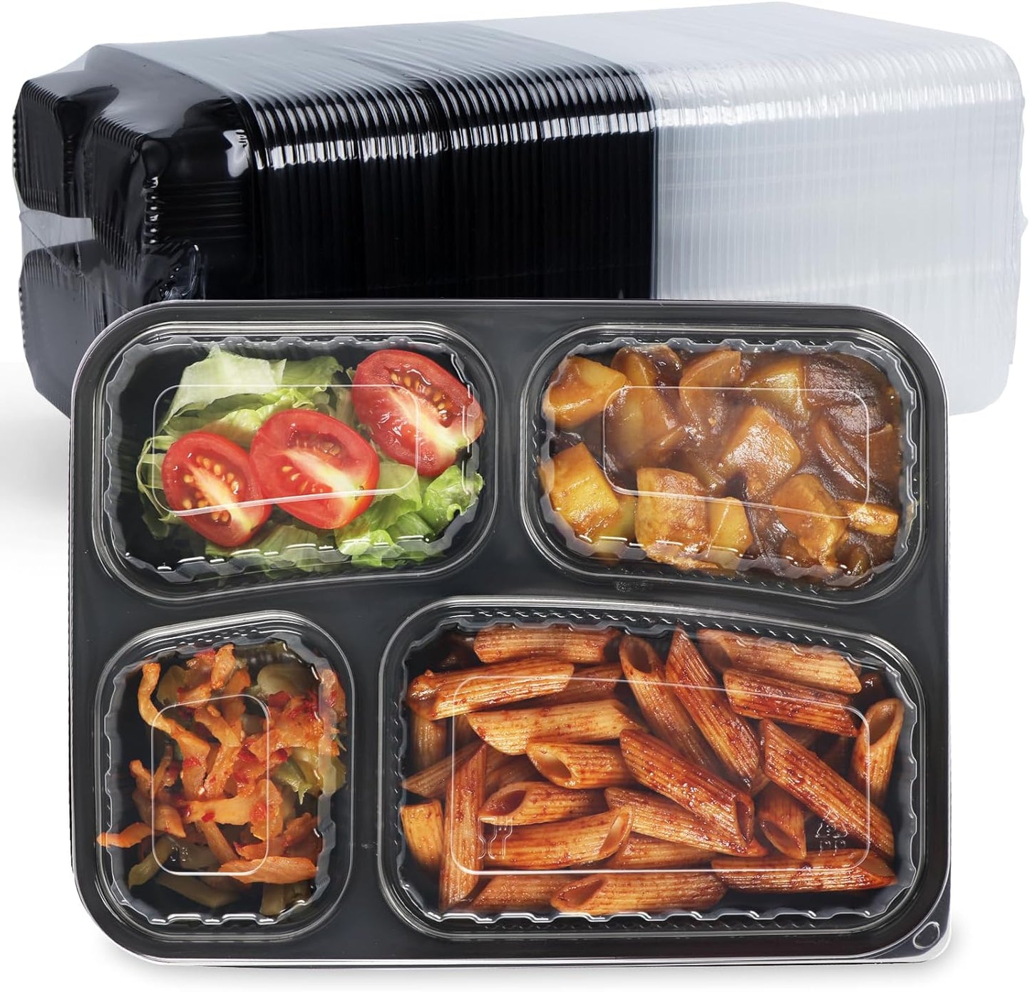 FRESHPAK Meal Prep Containers - 34oz Leakproof 40 Pack Set