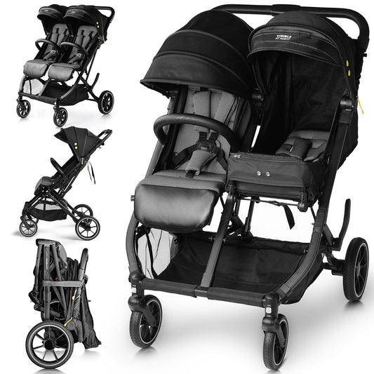 BabyCruiser Double Stroller for Newborns and Toddlers - Compact
