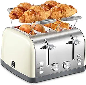 Toaster 4 Slice with Extra Wide Slots and High Lift Lever