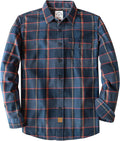 Mens Flannel Shirts Long Sleeve Button Down Plaid - Soft Cotton Fit