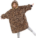 Wearable Blanket Hoodie for Kids Teens - Cozy Sherpa Oversized