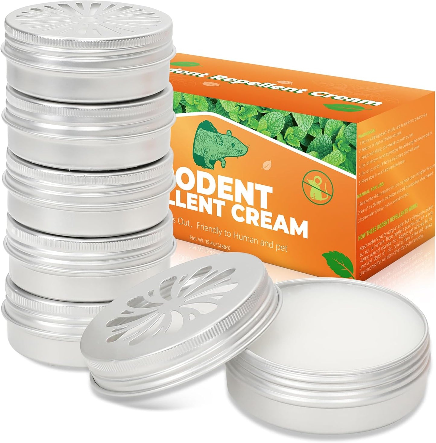 6-Pack Peppermint Rat Deterrent - All Pest Repellent by Crobirware