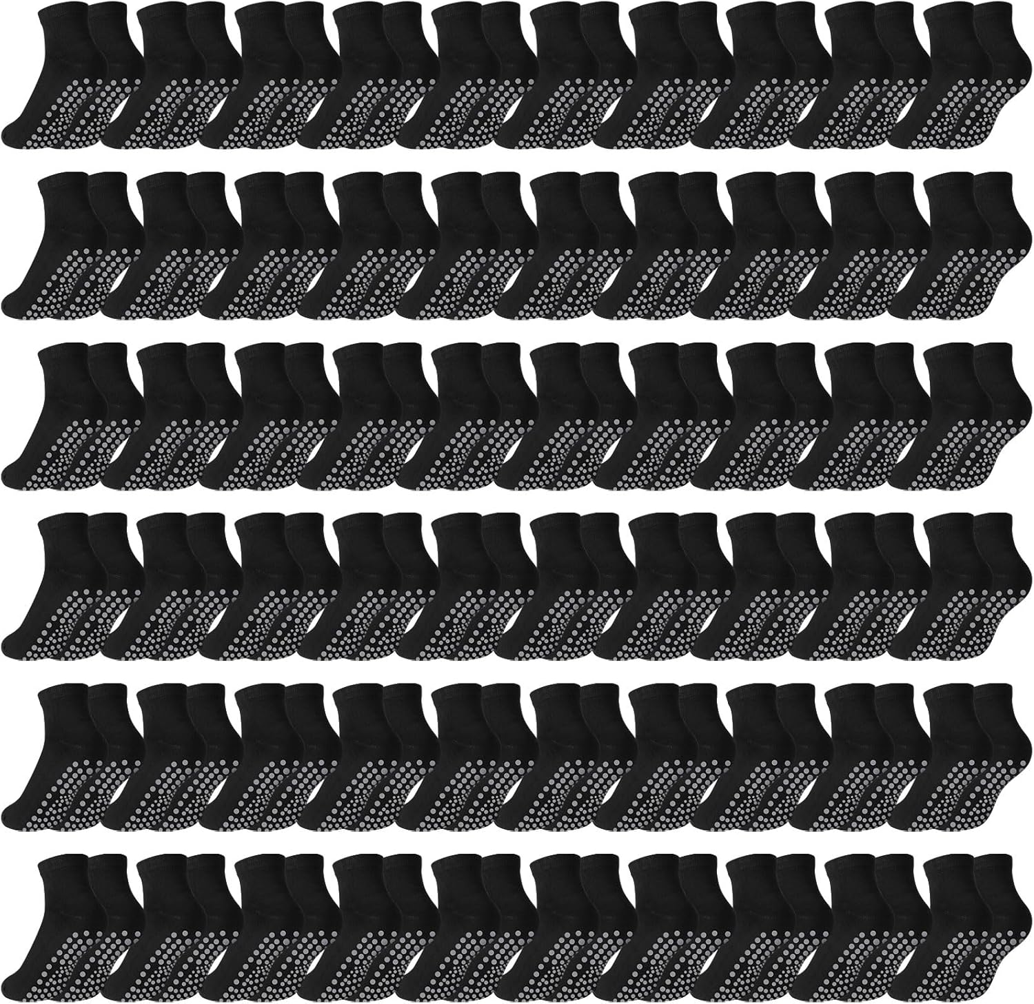 Non-Slip Yoga Socks for Women - 60 Pairs - Anti Skid Grips