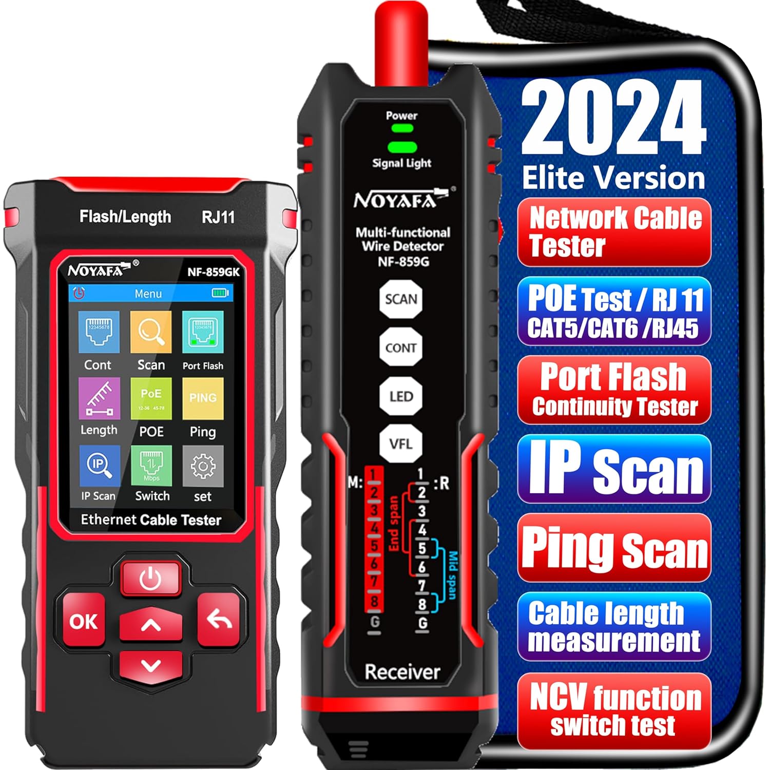 NF-859GK Network Cable Tester with IP Tester and VFL Function