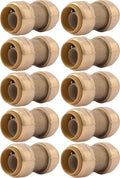 SharkBite 3/4 in Coupling Pack of 10 - Fast Push-to-Connect Repair