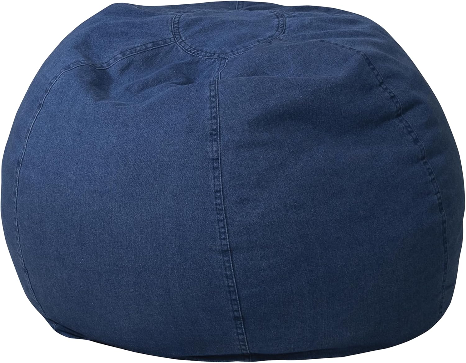 Cozy Denim Beanbag Chair for Kids & Teens by Flash Furniture
