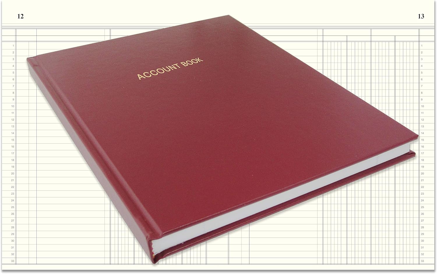 BookFactory 4-Column Ledger: Organize Finances