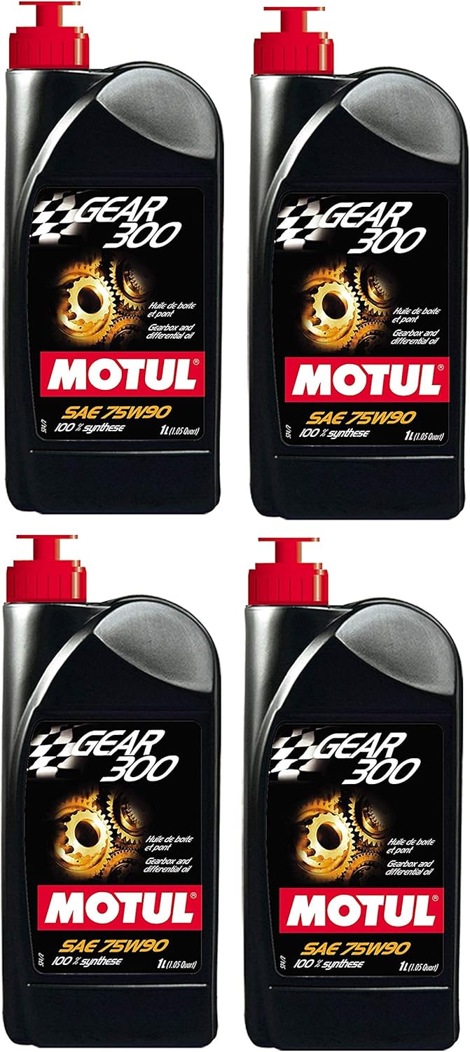 Motul Gear 300 Fully Synthetic Gearbox Oil - 75W90 for Smooth Shifts
