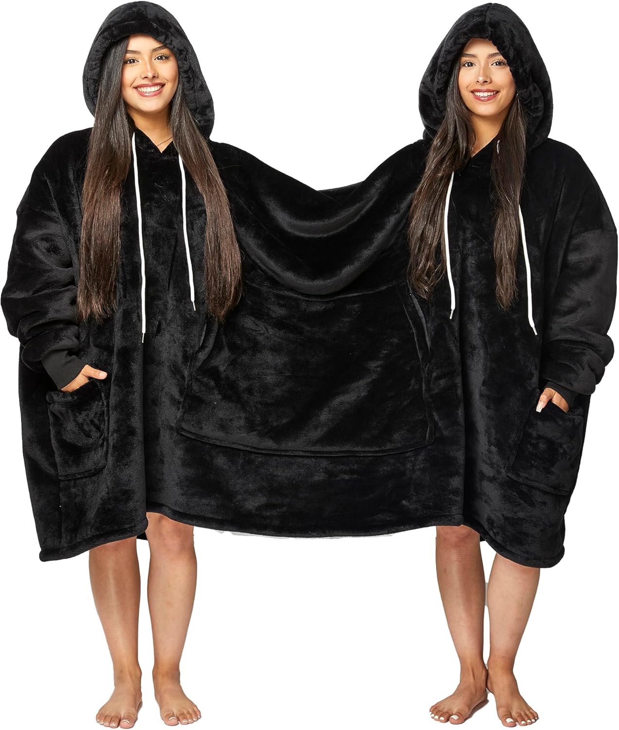 Couple's Cozy Dual Blanket Hoodie