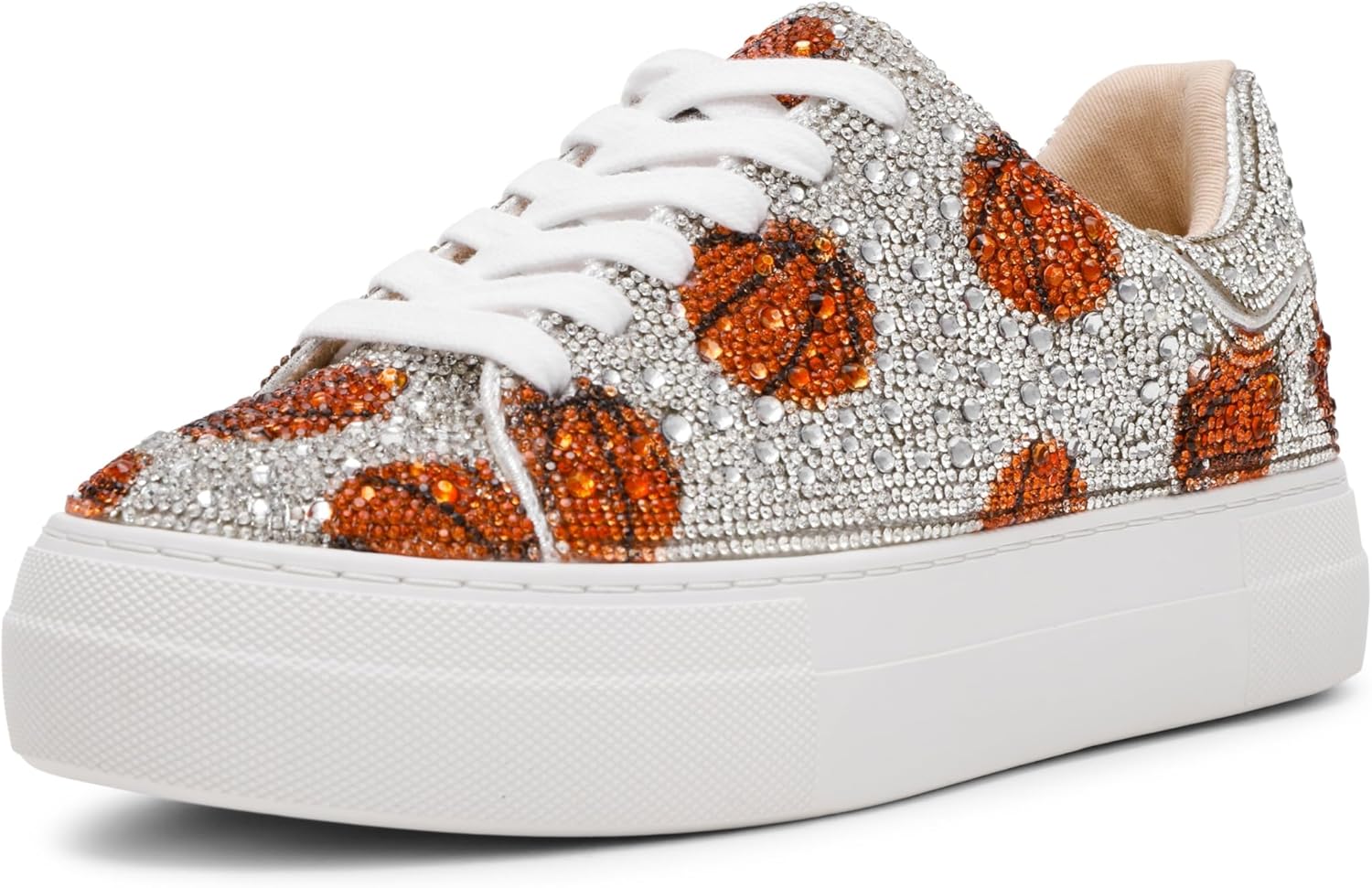 Betsey Johnson Women's Sidny Sneaker with Rhinestone Details