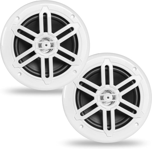BELVA BMS65WH 6.5in 2-Way Marine Speakers for Boats and ATV
