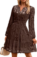 Simplee Womens Velvet Dress 2025 Fall Cocktail V Neck Mini - Versatile