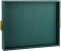 HofferRuffer Extra Large Serving Tray with Handles - Elegant Ottoman