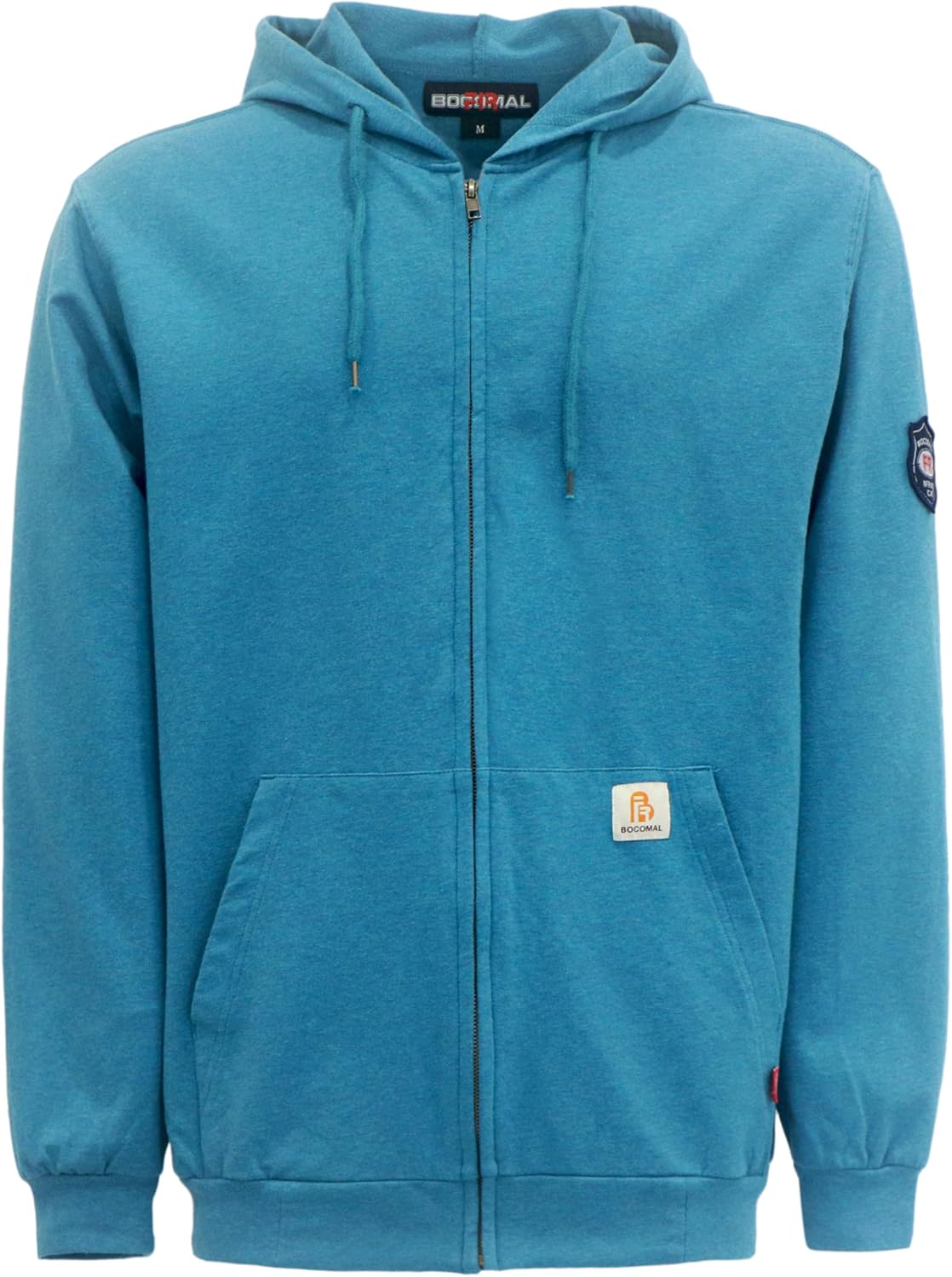 BOCOMAL FR Hoodies Zipper Front Lightweight Cotton for Summer