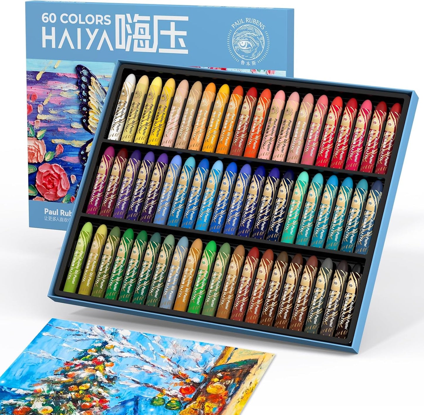 Vibrant 60 Color Oil Pastels Set for Artists and Beginners