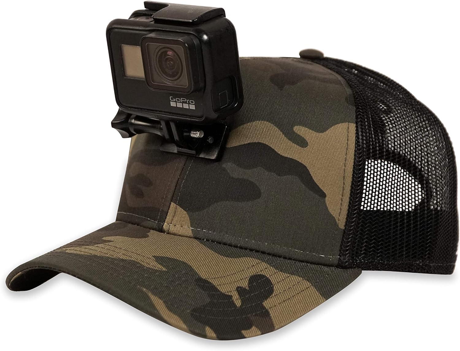 ActionHat Camo Curved Bill Floating Hat Mount for Action Cameras