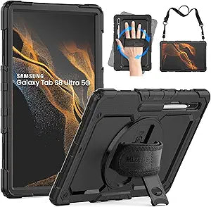 Rugged Military Grade Case for Samsung Galaxy Tab S8/S9 Ultra