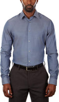 Calvin Klein Men's Dress Shirt Slim Fit Non-iron Herringbone - Classic