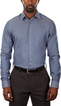 Calvin Klein Men's Dress Shirt Slim Fit Non-iron Herringbone Style