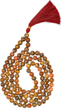 Leopard Jasper Mala Beads 108 - Handknotted Prayer Mala for Meditation