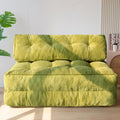 Folding Sofa Bed Double Size in Green - Convertible Sleeper Chair