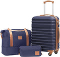 Coolife Suitcase Set 3 Piece Luggage Set for Effortless Travel