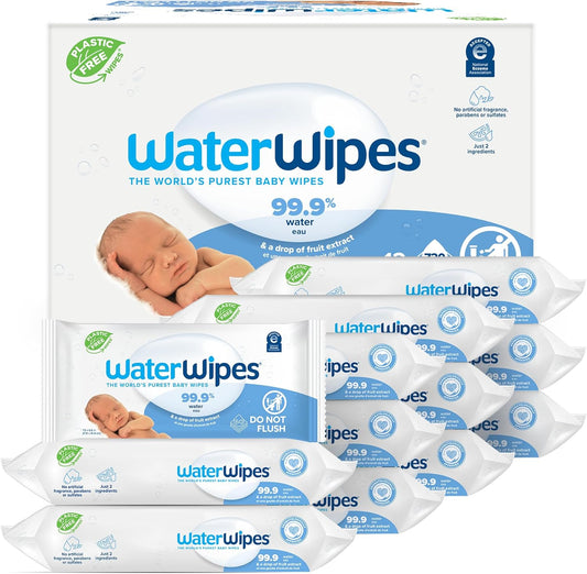 WaterWipes: 99.9% Water-Based, Hypoallergenic Baby Wipes