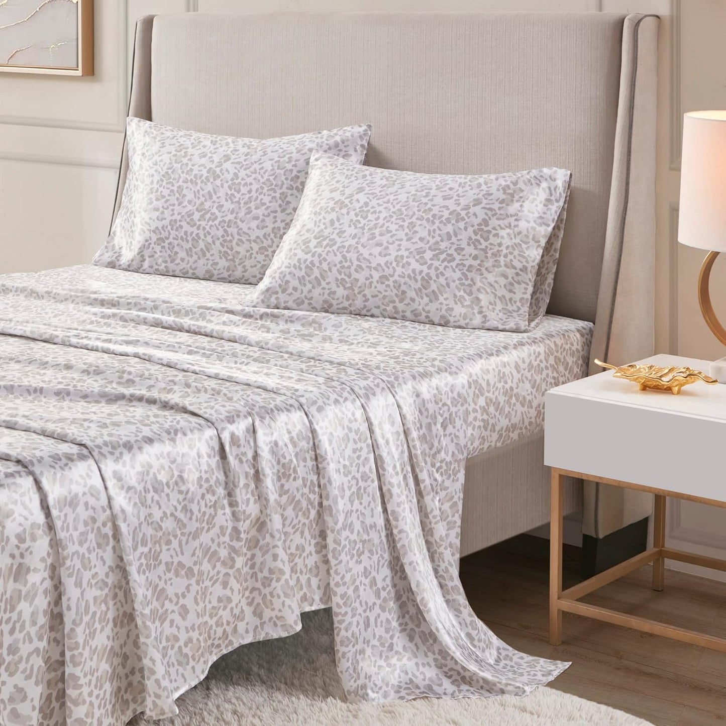 Luxury Satin Sheet Set with Natural Sheen for Year-Round Comfort
