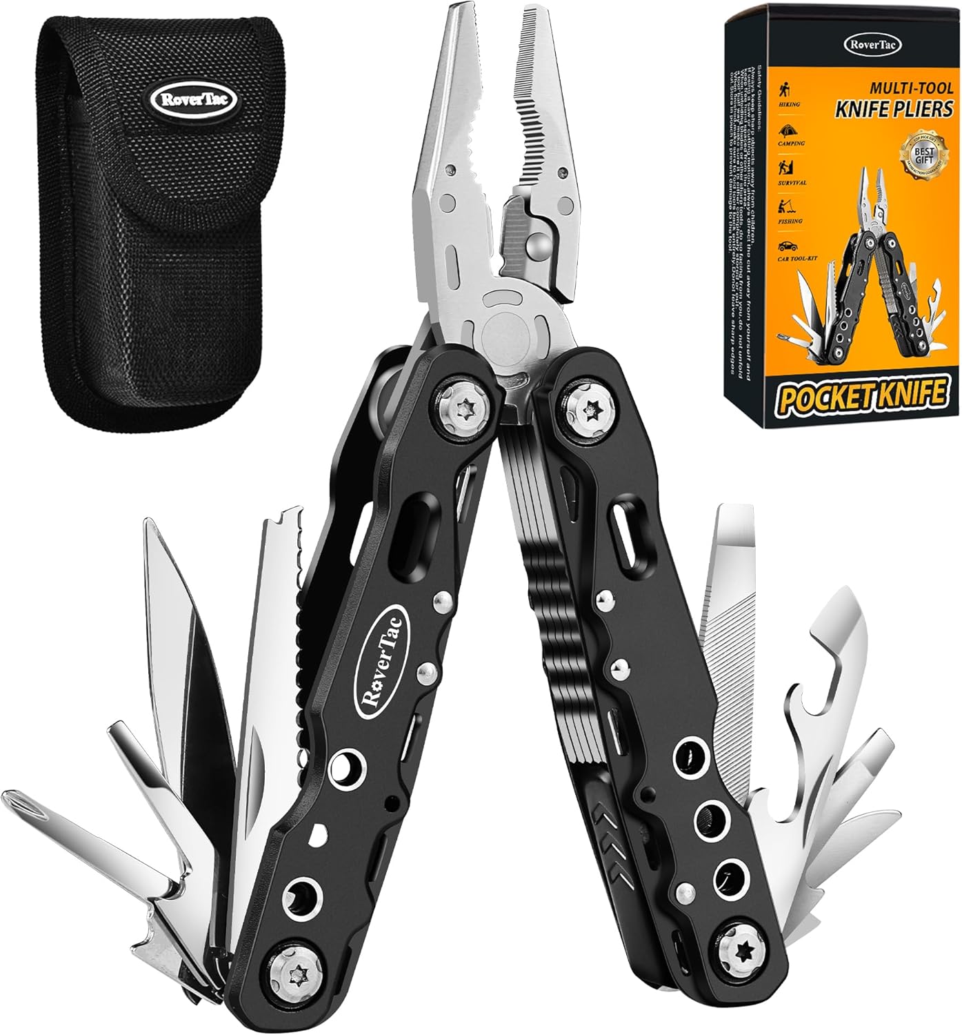 RoverTac 14-in-1 Multitool: Ultimate Gear for Camping!
