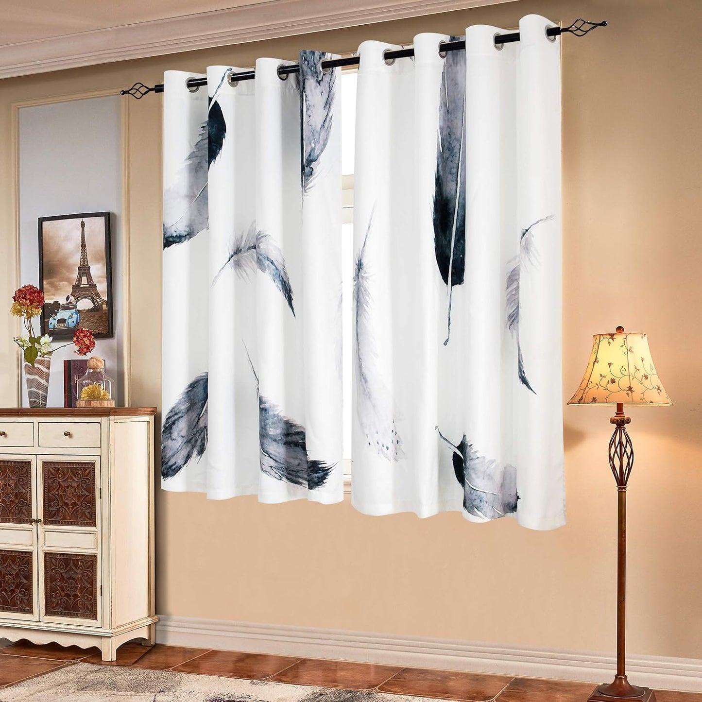 SUBRTEX Light Filtering Curtains for Vibrant Room Decor