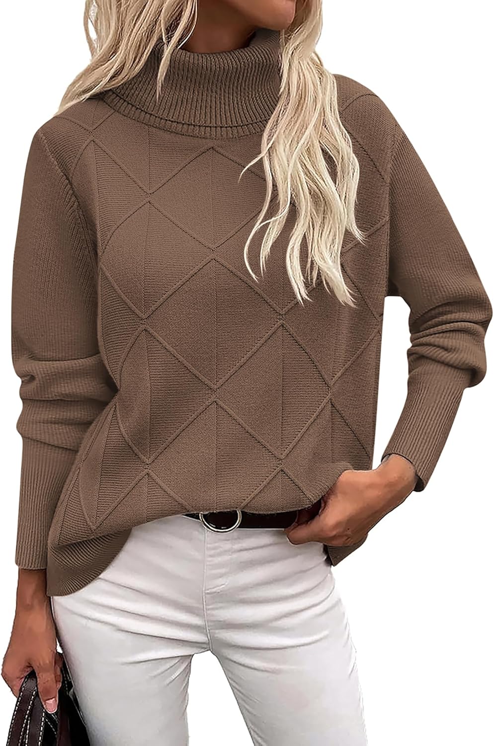 Trendy Turtleneck Sweater for Women by Zeagoo - Cozy Style