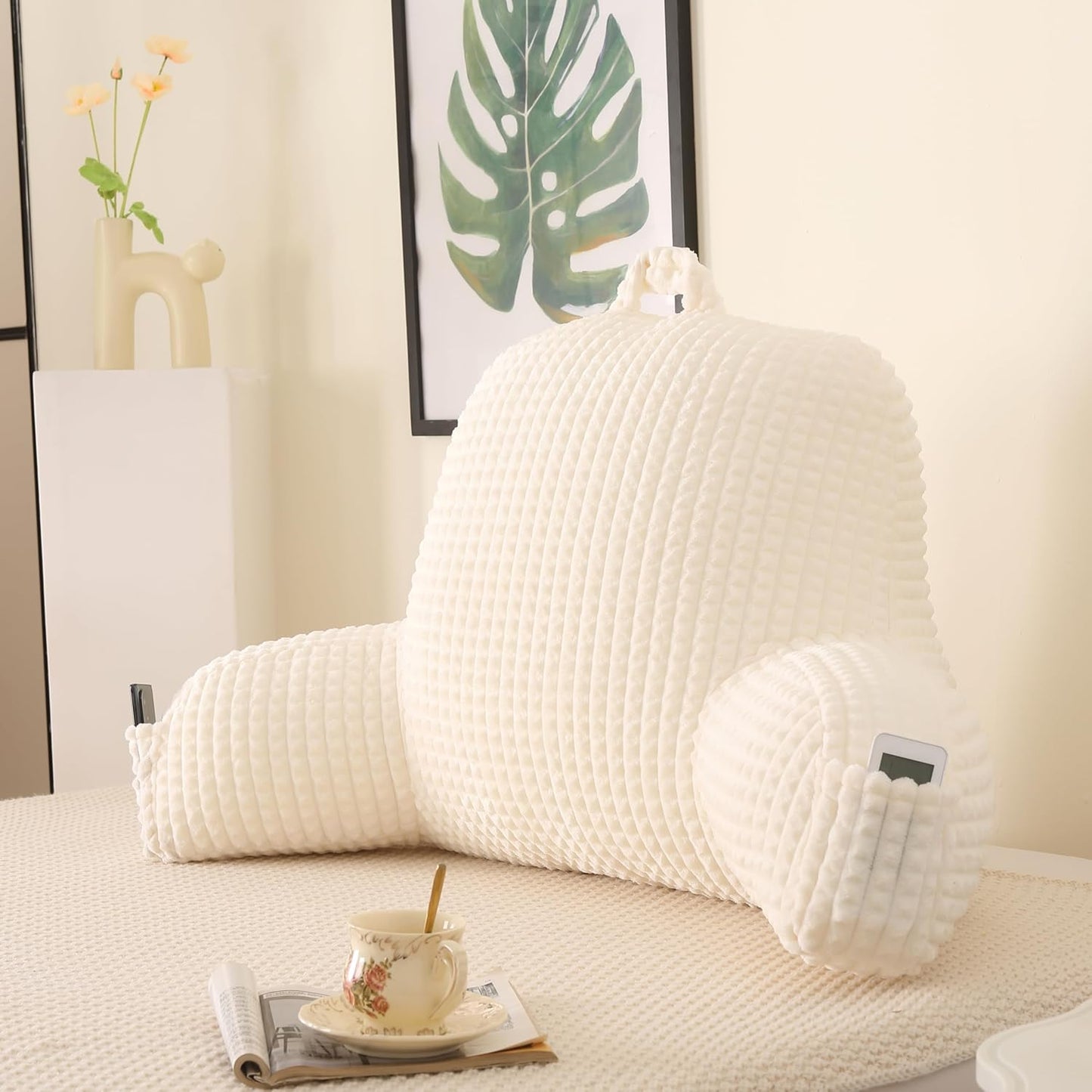 Reading Pillow for Sitting in Bed - Large Backrest Comfort