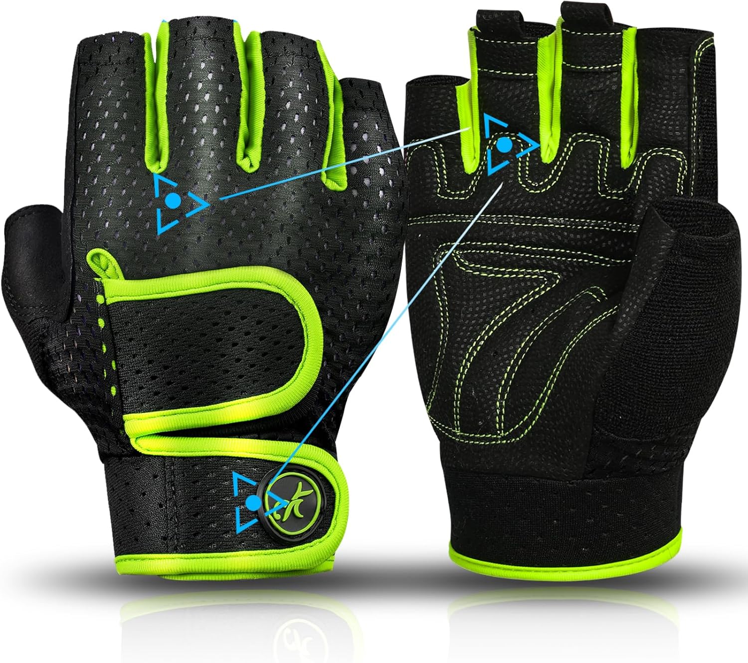MOREOK Padded Workout Gloves [3MM Gel] - Enhanced Grip