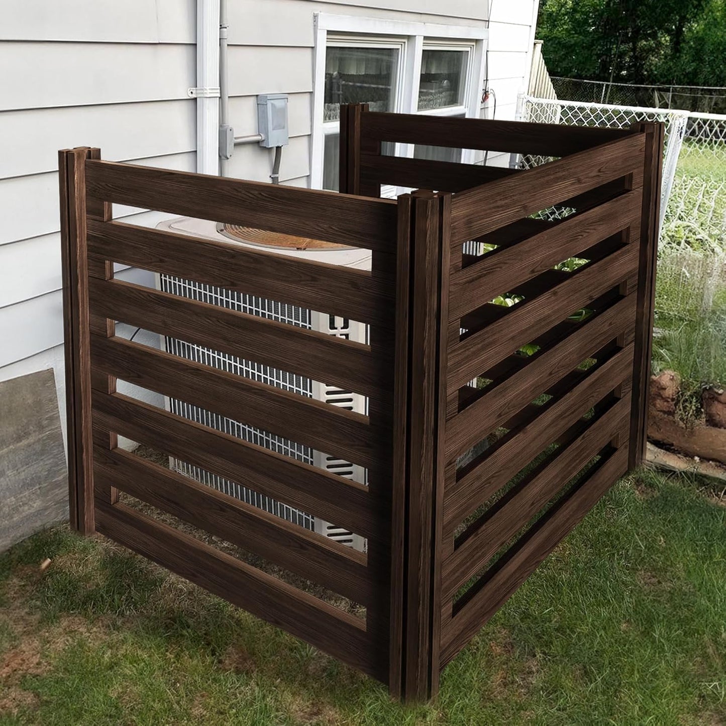 BEIMO Wood Composter Bin Privacy Panels - Outdoor Organization Solution!