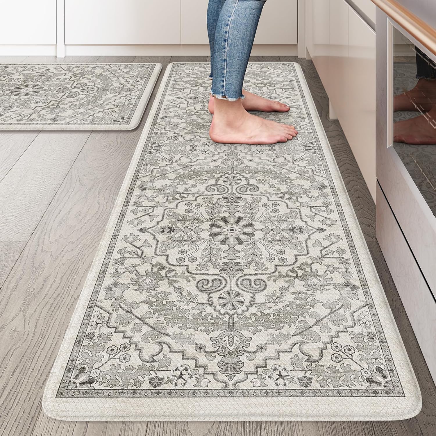 KIMODE Cushioned Anti Fatigue Kitchen Mats Set for Comfort